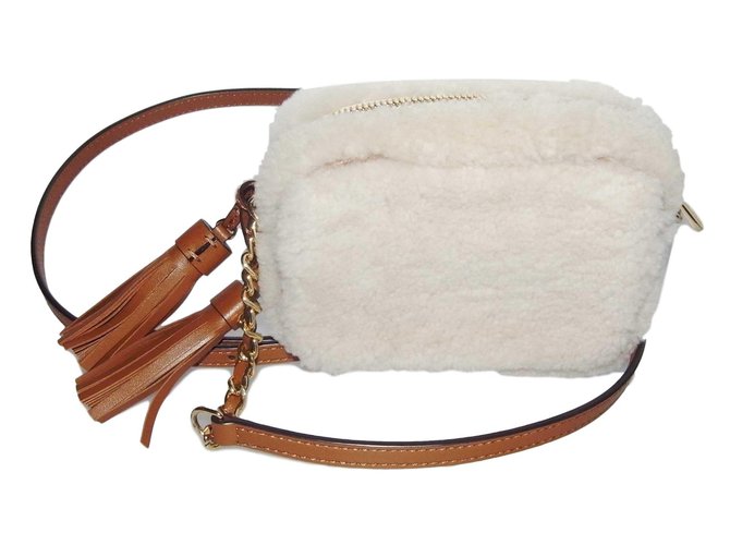 Michael Kors Clutch bags Brown Beige Leather  - Joli Closet