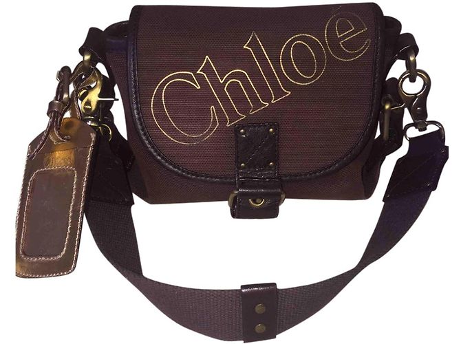 Chloé Chloe bum bag Marrone Tela