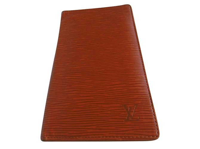 Louis Vuitton Lange Brieftasche Braun Lackleder  ref.79014