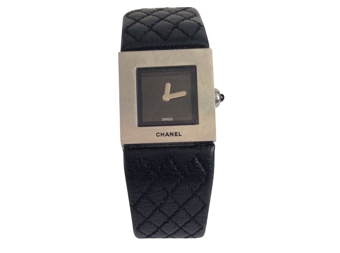 Chanel Feine Uhren Schwarz Stahl  ref.79104