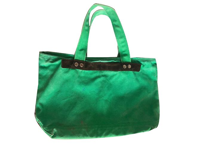 Bolso tote Marc by Marc Jacobs de algodón verde