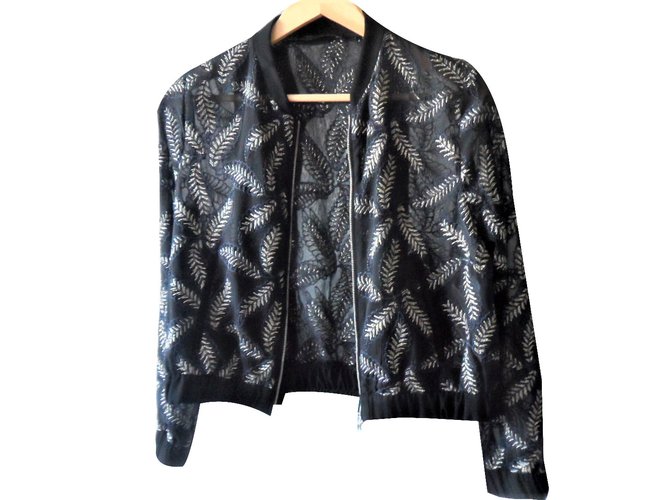 Zara Jackets Black Polyester  ref.79314