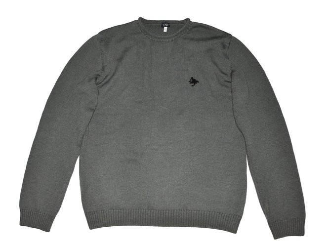 Armani Jeans Sweaters Grey Wool  ref.79343