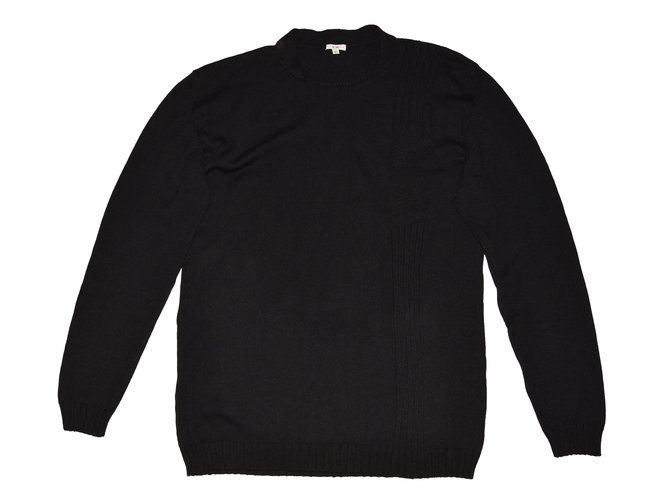 Versace Suéteres Negro Algodón Lana  ref.79352