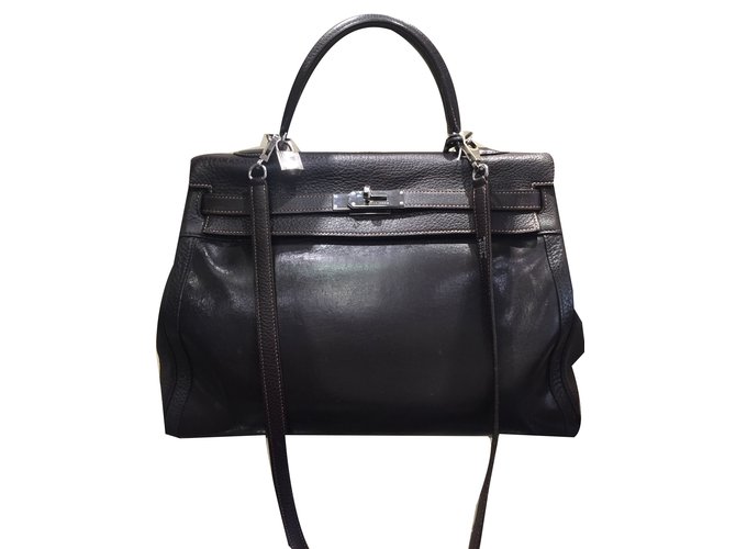 Hermès Kelly Brown Exotic leather  ref.79395
