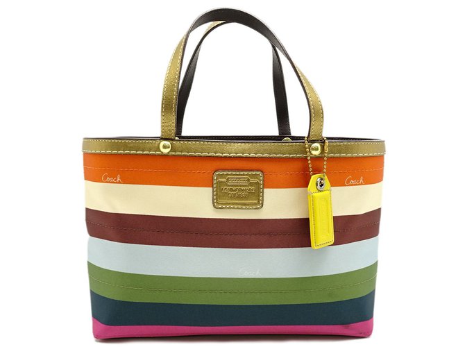 Coach Totes Multiple colors Satin  ref.79467