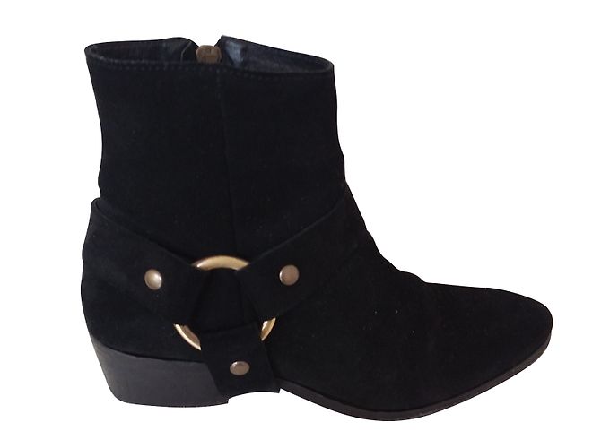 Swildens Botines Negro Gamuza