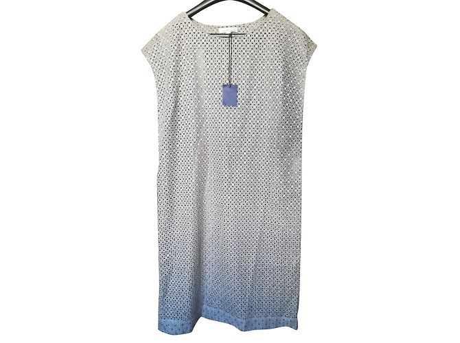 Vestido Armand Ventilo de seda y algodón con flores gris Plata