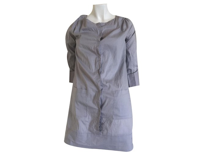 Top de algodón gris Cos 