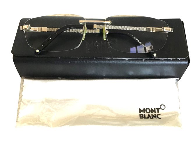Montblanc Glasses Silvery Steel  ref.79587