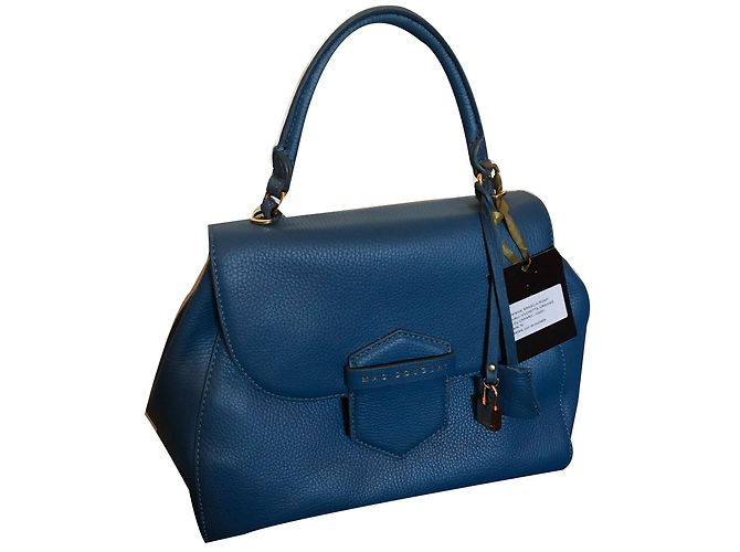 Mac Douglas Romy Handbag Blue Grained Leather
