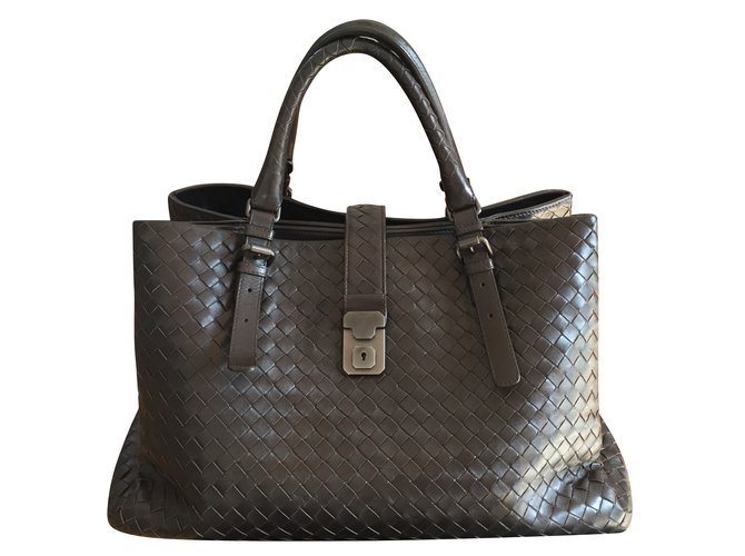 Bottega Veneta Handbags Dark brown Leather  ref.79694