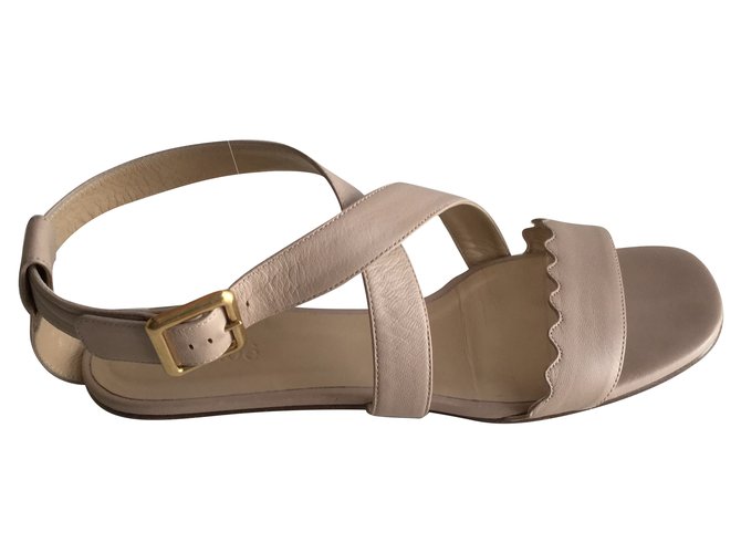 Chloé sandals Pink Leather  ref.79896