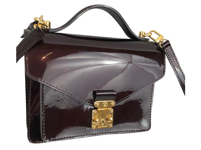 Metis Louis Vuitton Handtaschen Bordeaux Lackleder  ref.79912