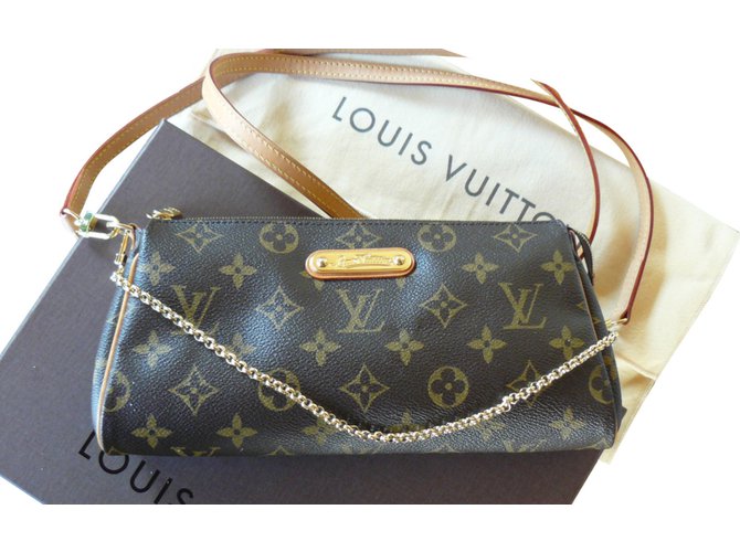 Eva Louis Vuitton Handbags Chestnut Leather  ref.79932