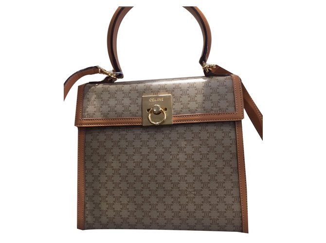 Céline Handbags Beige Leather  ref.80021