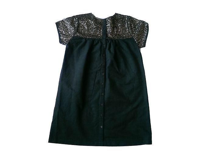 Bash Cotton Sequin Dress Khaki