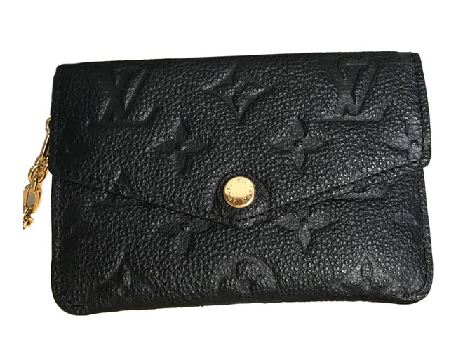 Louis Vuitton Purses, wallets, cases Black Leather  ref.80090