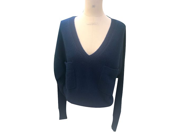 Chloé Pull Chloe Cachemire Bleu Marine