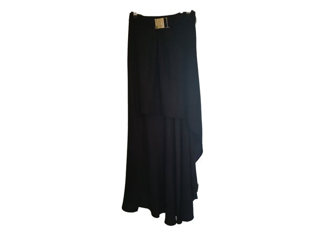 Versace Skirt suit Black Cotton  ref.80119