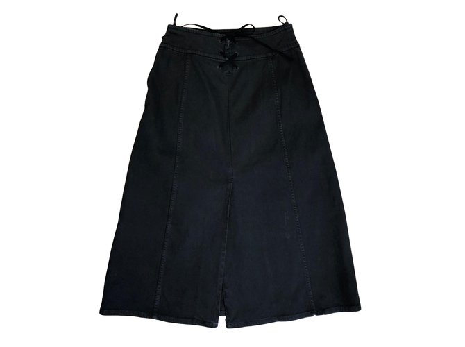 Prada Skirt Black Cotton  ref.80163