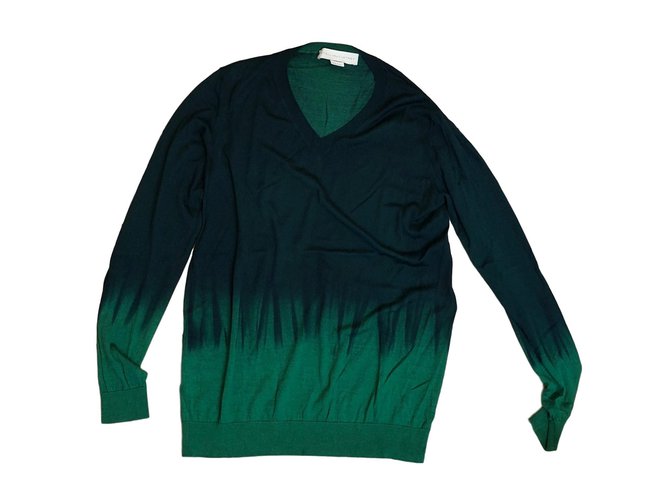Stella Mc Cartney Top Green Silk Wool  ref.80176