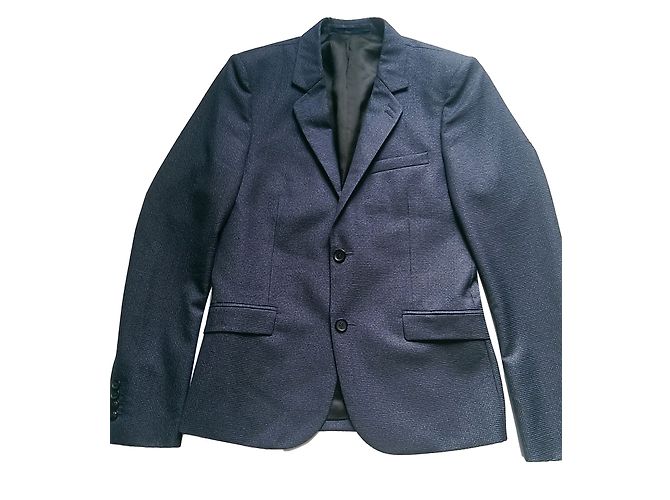 The Kooples Blue Wool Houndstooth Suit