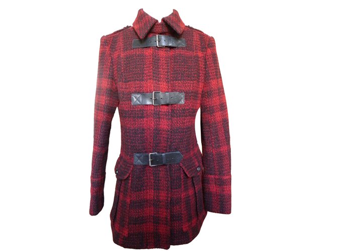 Burberry Brit CHECK Red Wool  - Joli Closet