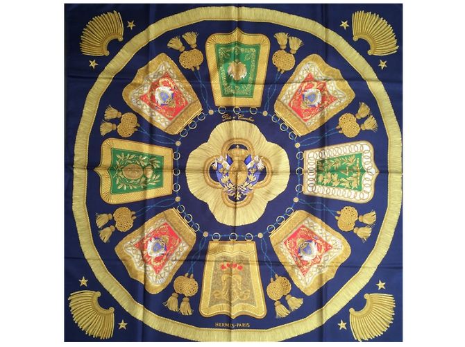 Hermès "Poste et cavalerie" Blu Seta