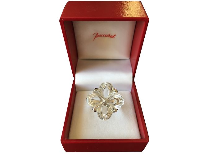 Baccarat Ring aus Silber Größe 55 Weiß