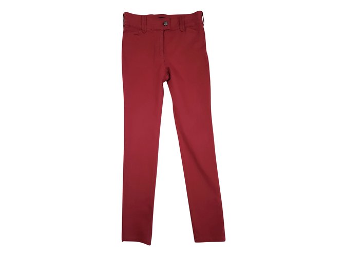 Balenciaga Jeans Red Cotton  ref.80401