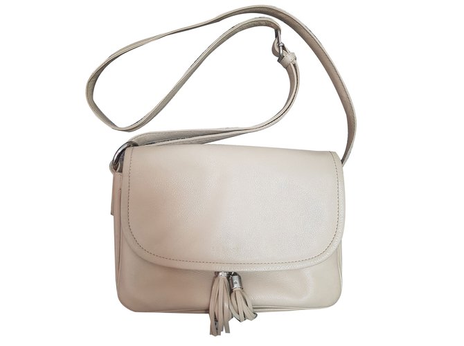 Le Tanneur Handbags Beige Leather  ref.80431