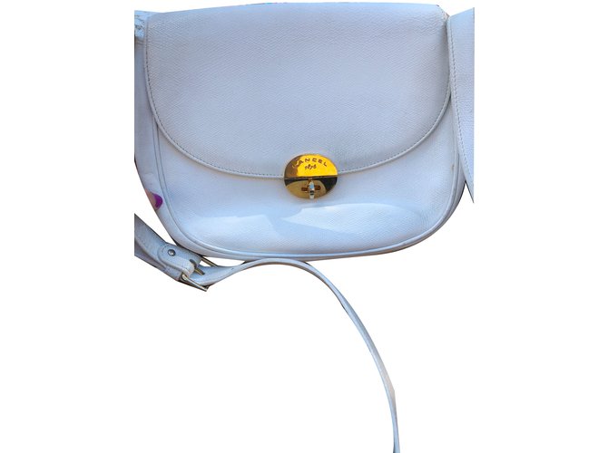Lancel Handbags White Leather  ref.80449