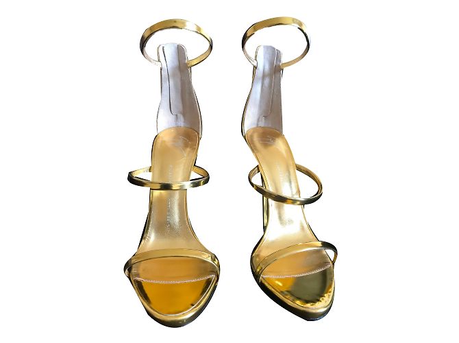 Sandali Giuseppe Zanotti in pelle dorata D'oro