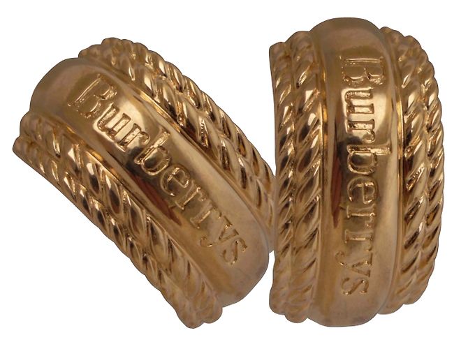 Burberry Orecchini D'oro Placcato in oro