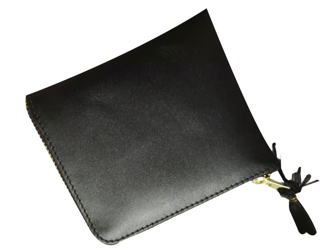 Comme Des Garcons Wallets Small accessories Black Leather  ref.80536