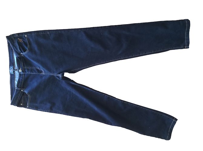 Autre Marque Ebony Baumwollhose mit 5 Taschen Ebenholz