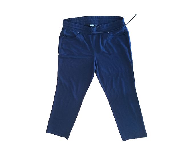 Autre Marque Dunkelblaue Hose aus Polyamid mit 4 Taschen Marineblau