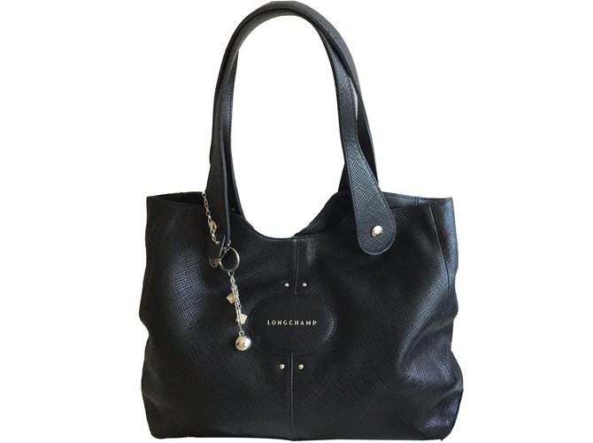 Longchamp Handbags Black Leather  ref.80578