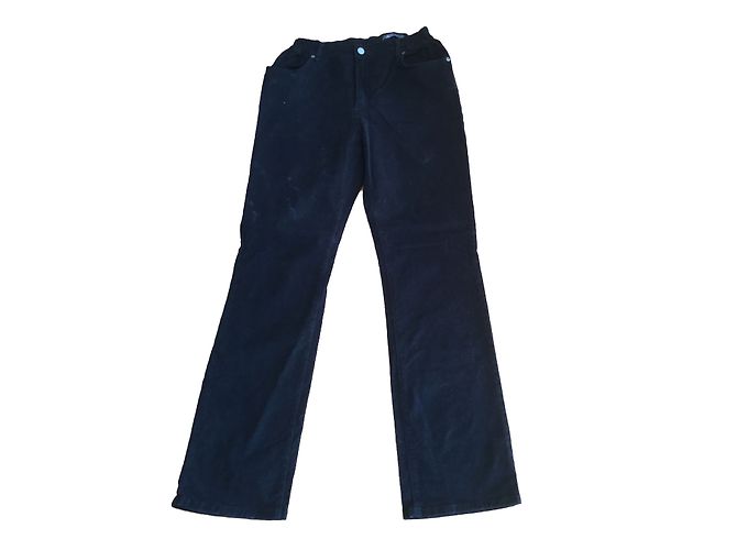 Autre Marque Pantalones de charol marrón Castaño