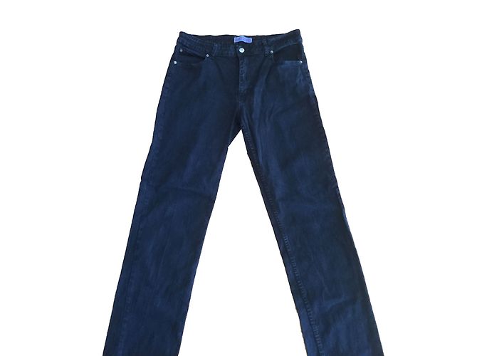Autre Marque Ebony Baumwollhose mit 5 Taschen Ebenholz