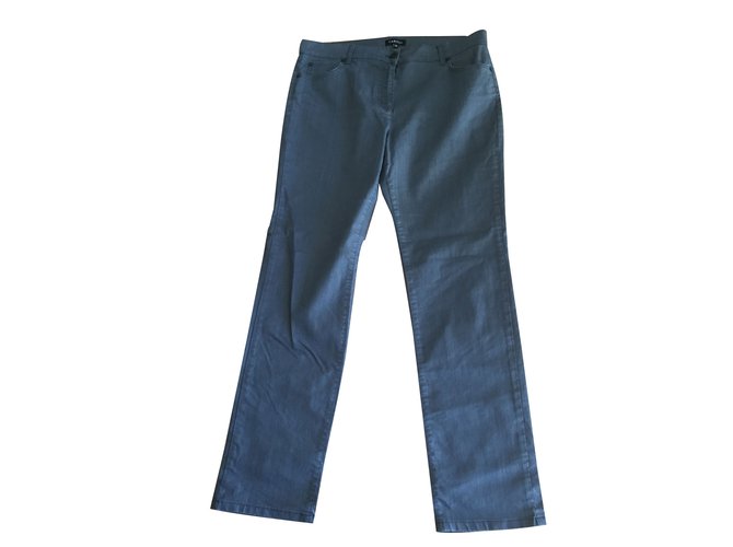 CAROLL Pants, leggings Grey Cotton  ref.80631