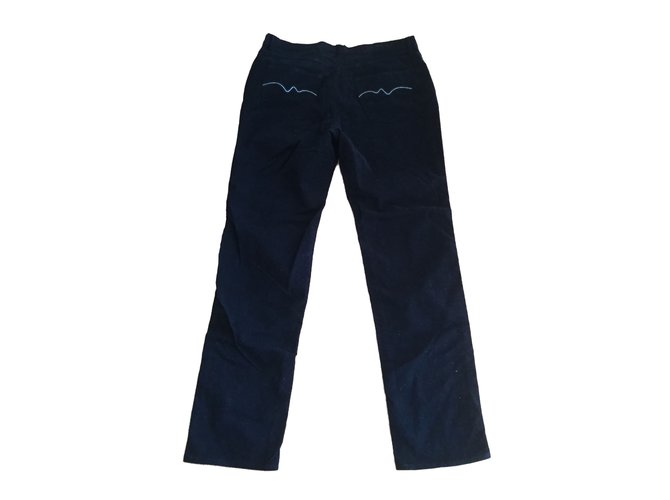 Autre Marque Pantaloni di jeans Metty Ebano Cotone  ref.80635