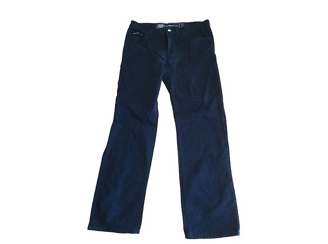 Autre Marque Pantalones Rica Lewis negros de algodón 5 bolsillos
