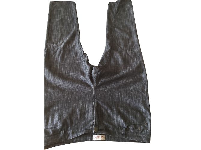 Autre Marque Graue Baumwollhose mit 5 Taschen