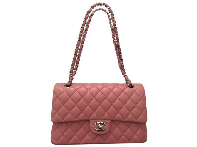 Chanel Handbags Pink Lambskin  ref.80664