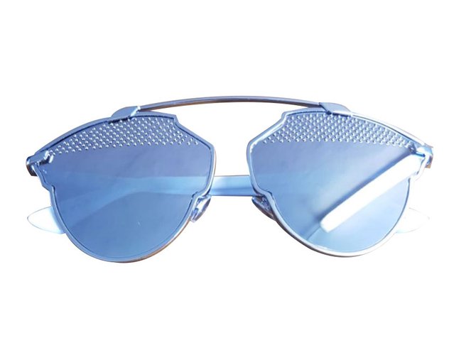 Dior Sonnenbrille Silber Metall  ref.80695