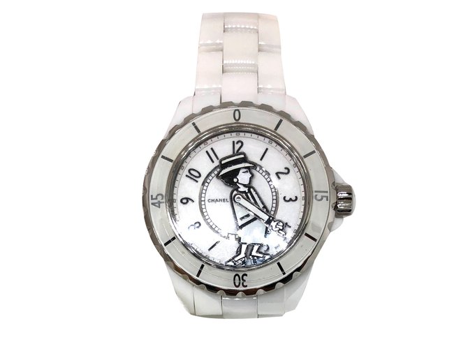 Chanel Mademoiselle J12 watch limited eddition White Ceramic  ref.80709