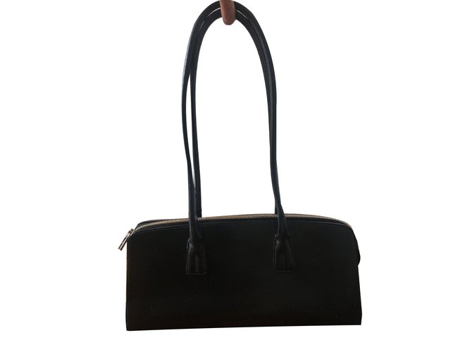 Furla Handbags Black Leather  ref.80721