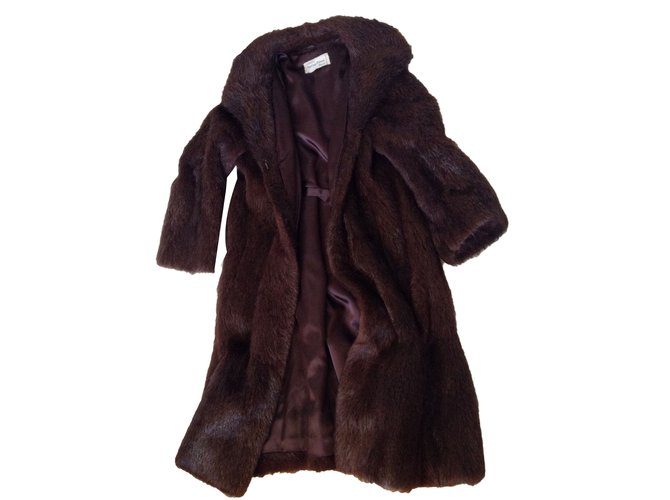 Sprung Frères, Beaver Coat Brown Fur  ref.80735